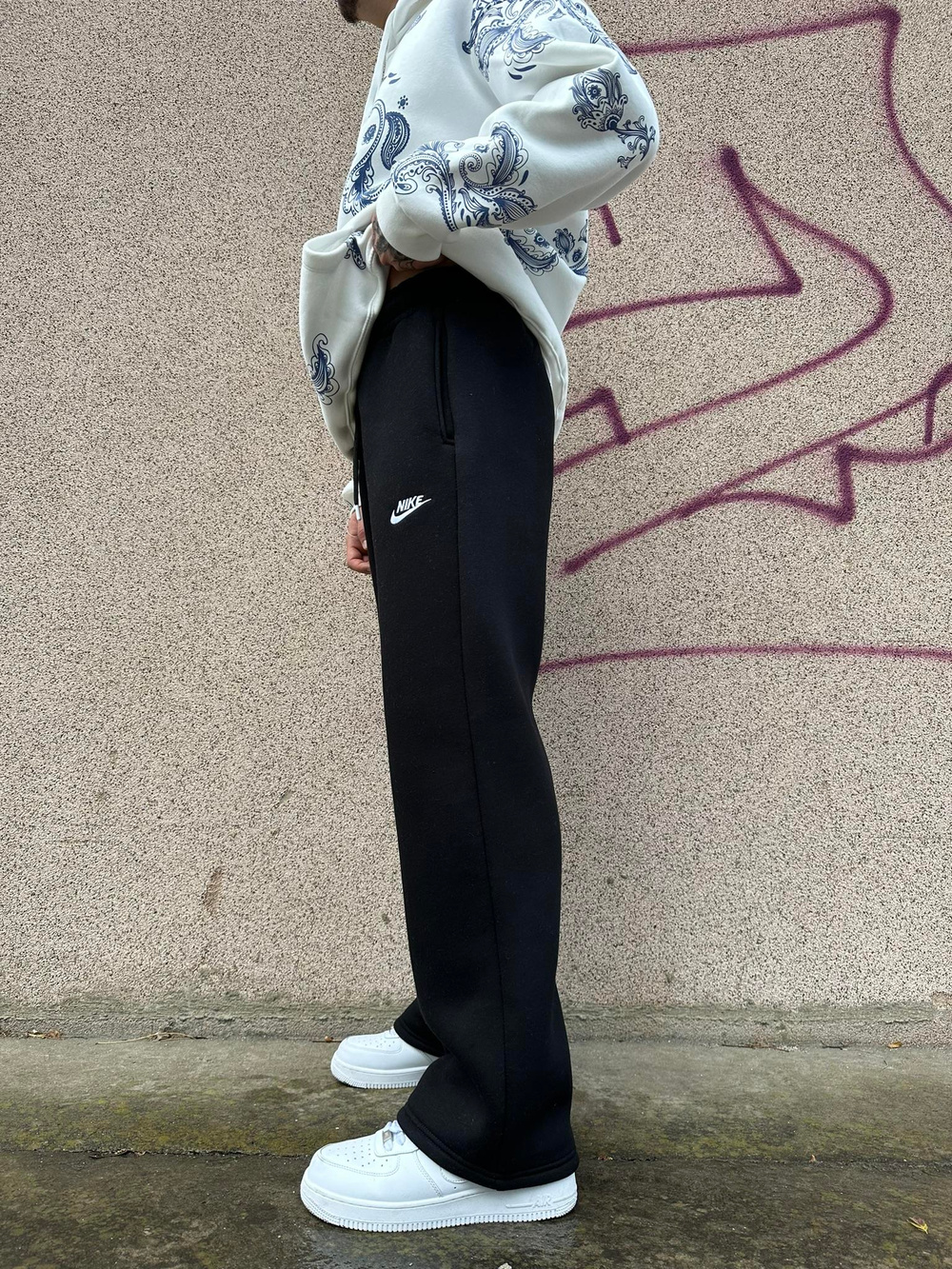 Sport Club Baggy Eşofman - Siyah