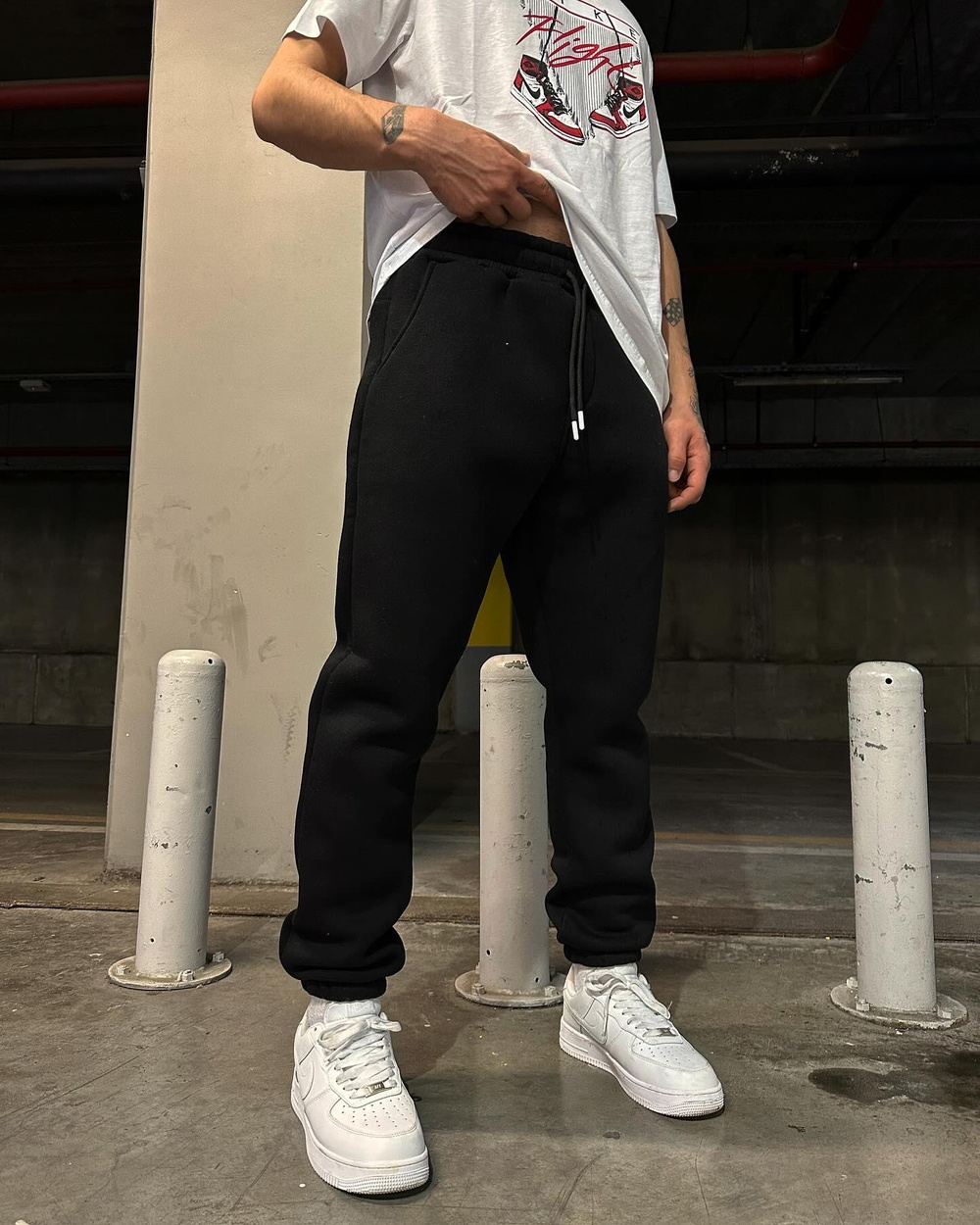 Sport Club Jogger Eşofman - Siyah