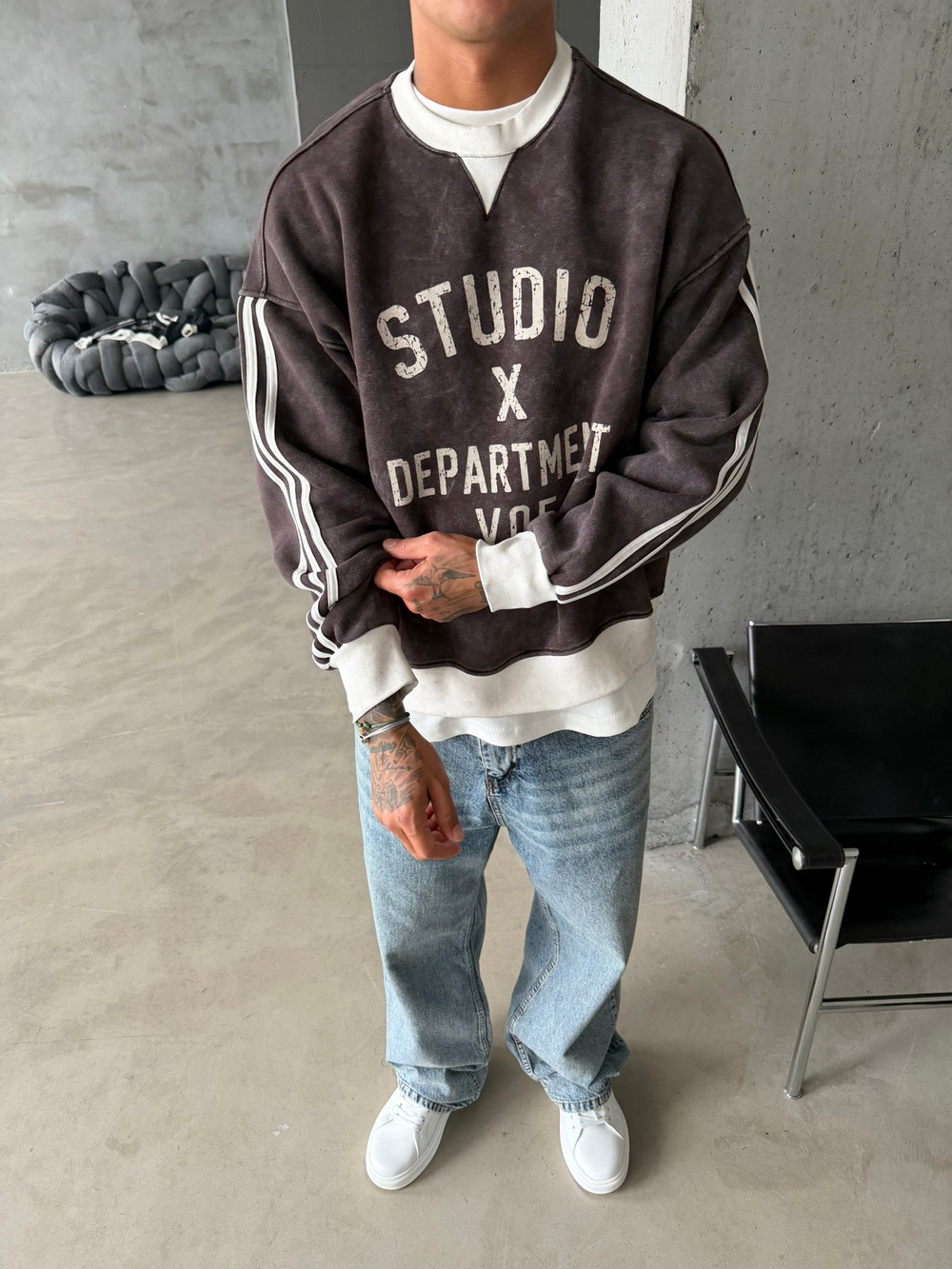 Studio Department Acid Yıkama Sweat