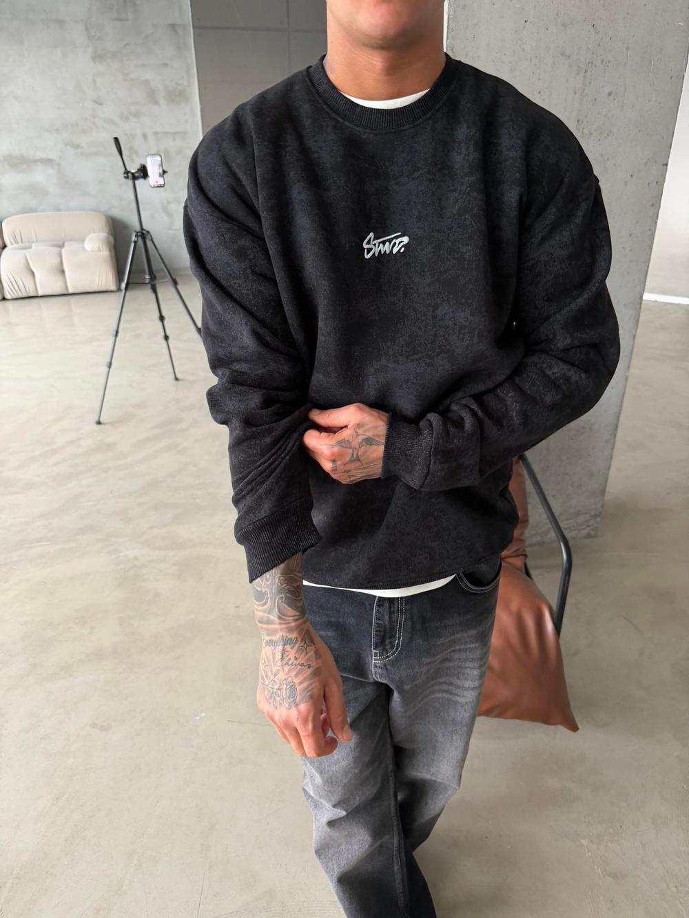 SW Preimum Acid Sweat - Siyah