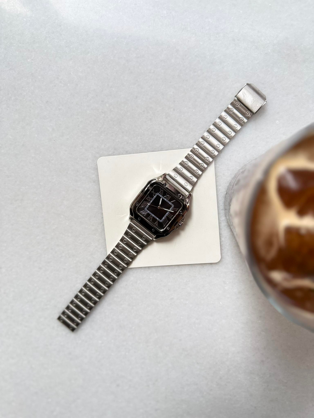 Vintage Rakamlı Saat - Siyah