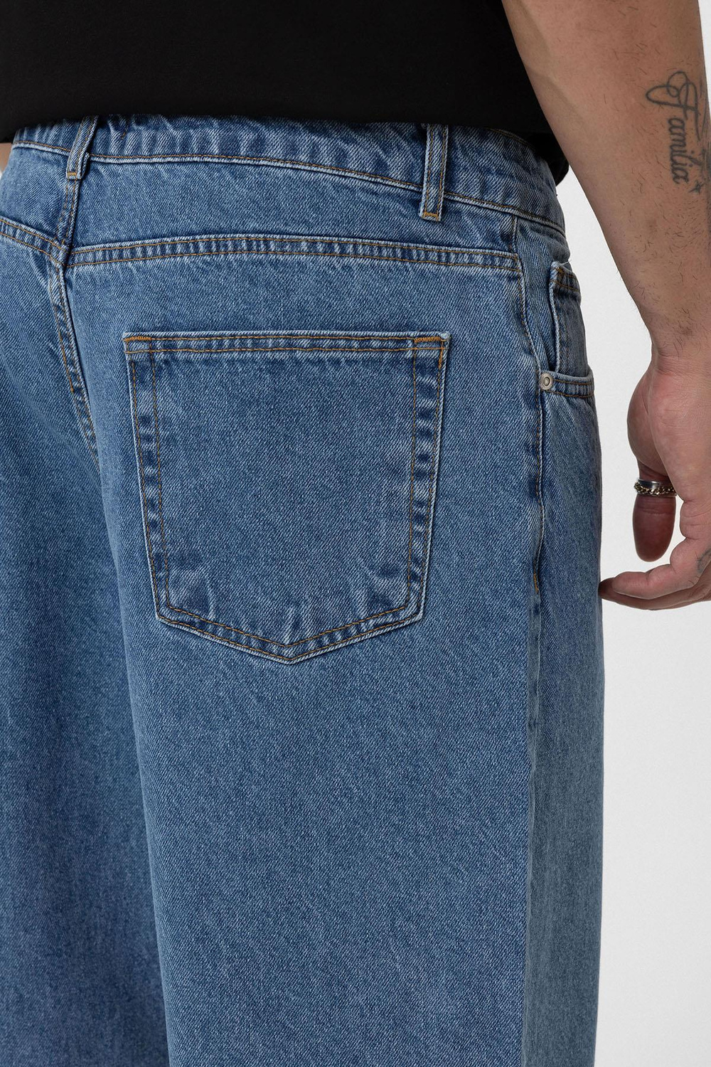 VMS Düz Basic Baggy Pantolon - Mavi