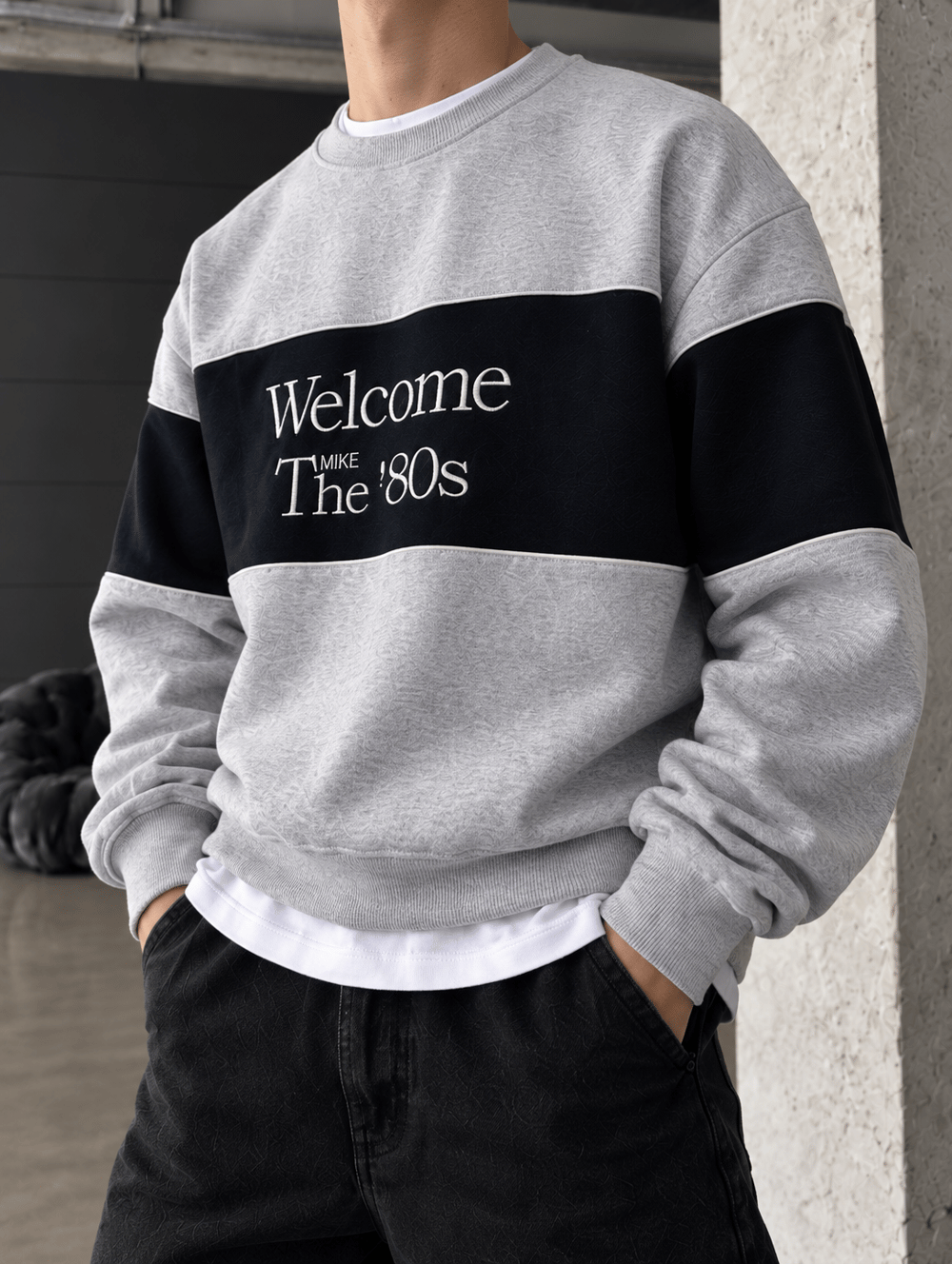 Welcome The 80s Sweat - Gri