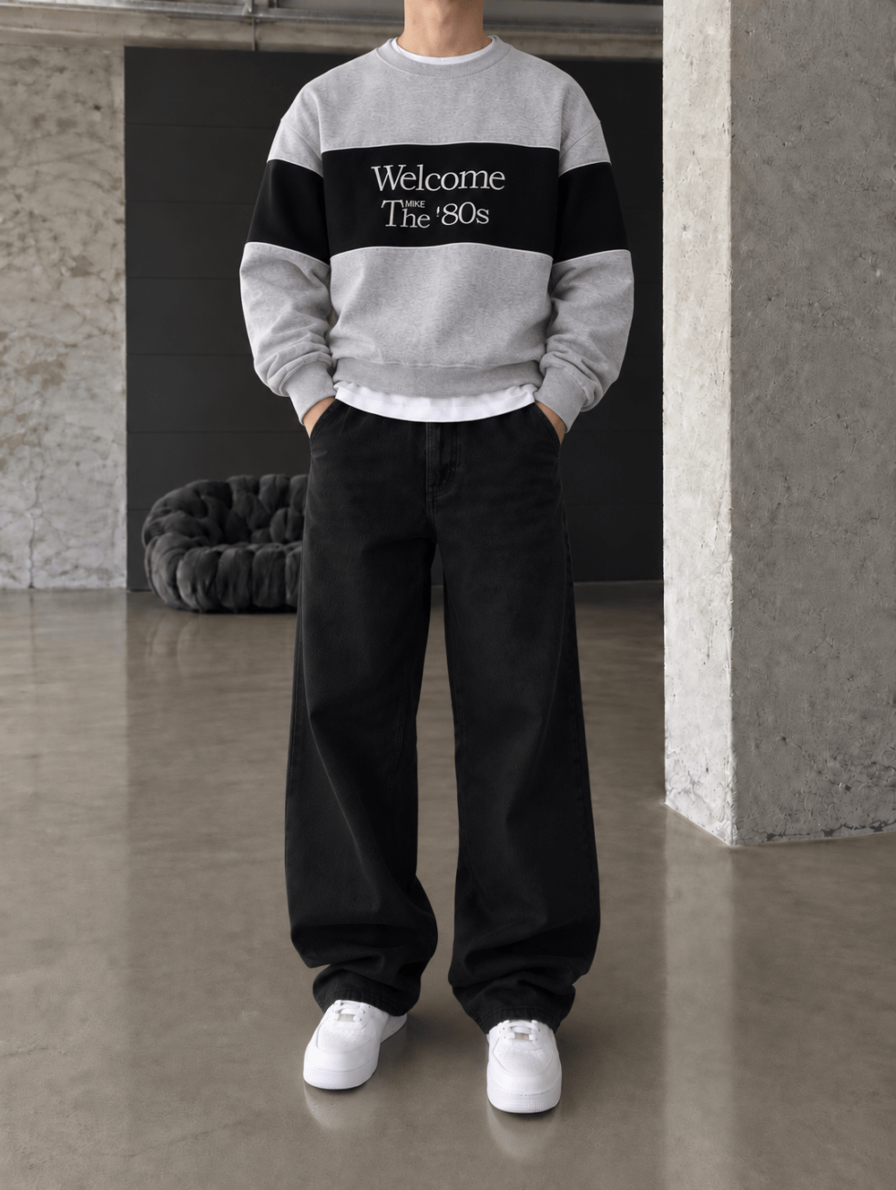Welcome The 80s Sweat - Gri