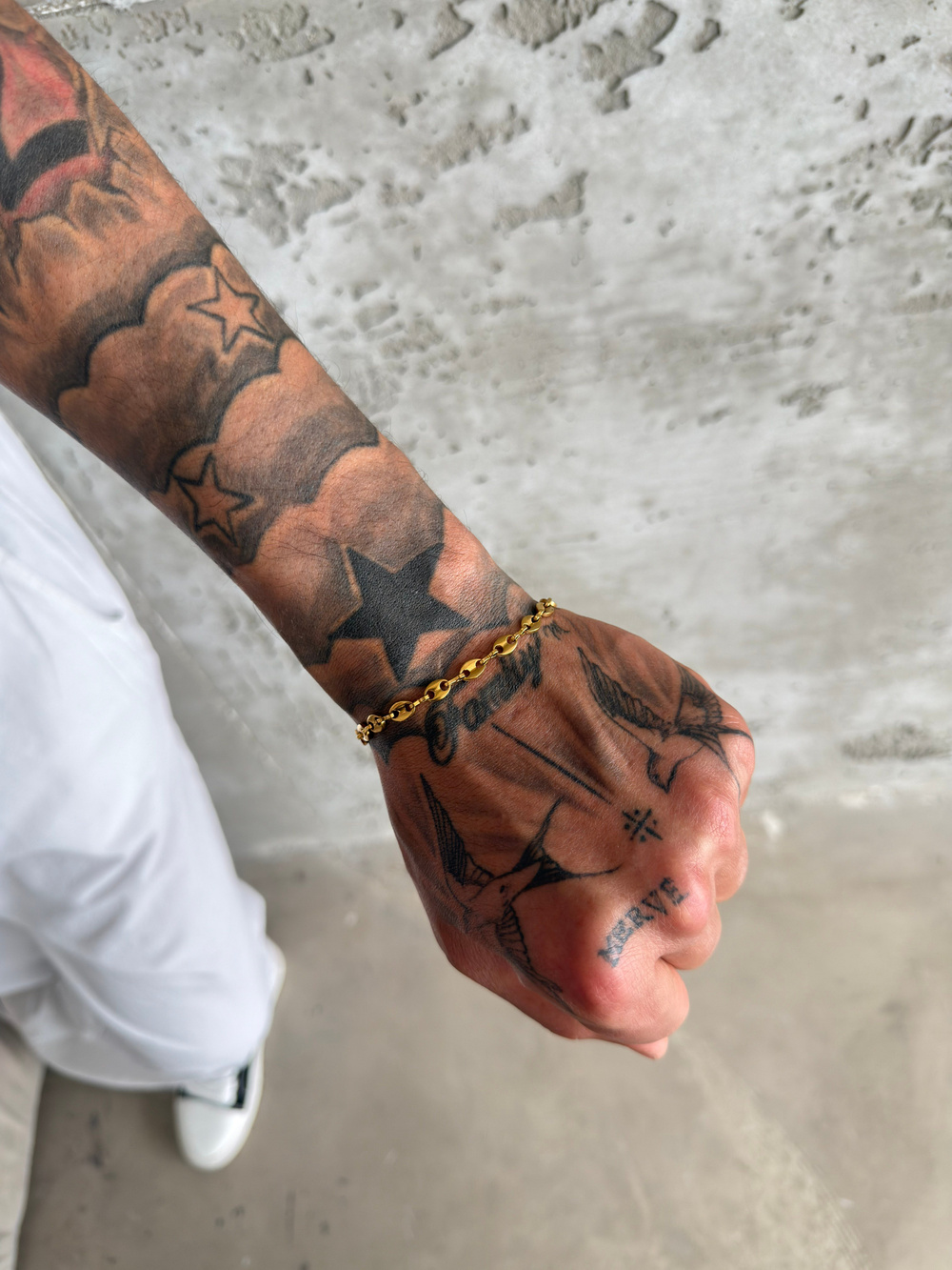 Wolf Grip Erkek Bileklik - Gold