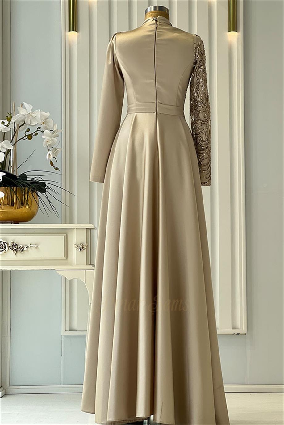 Pınar Şems Arya Abiye Gold