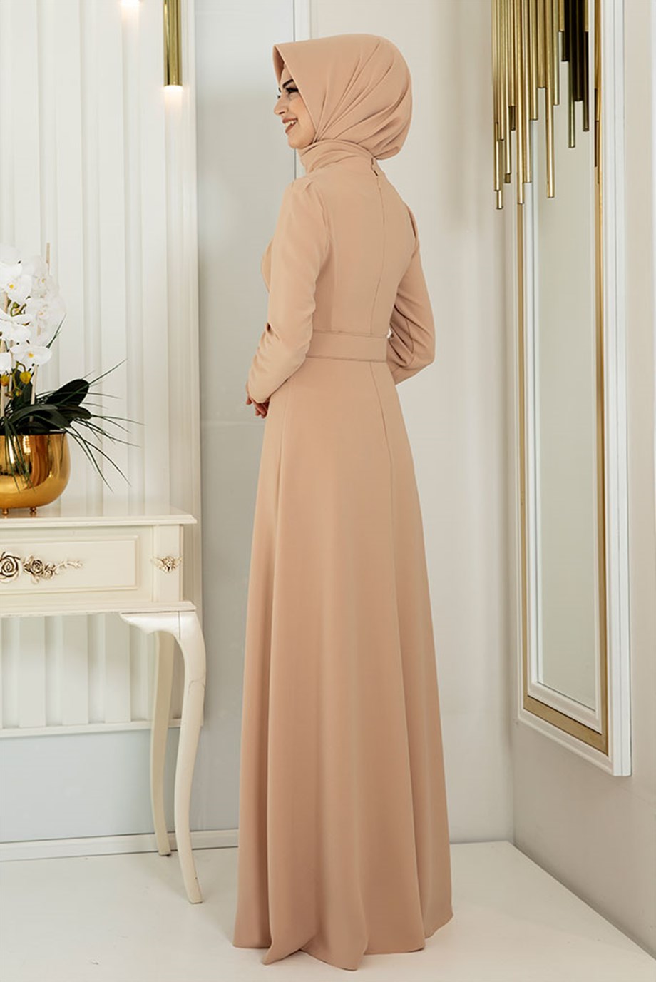 Pınar Şems Ceyda Elbise Camel