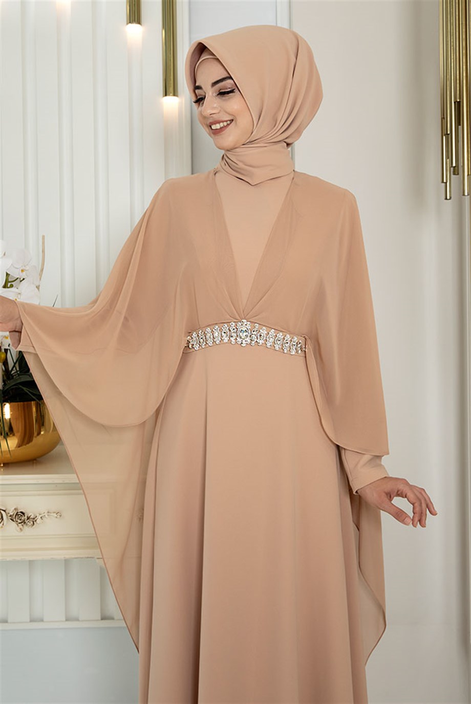 Pınar Şems Ceyda Elbise Camel