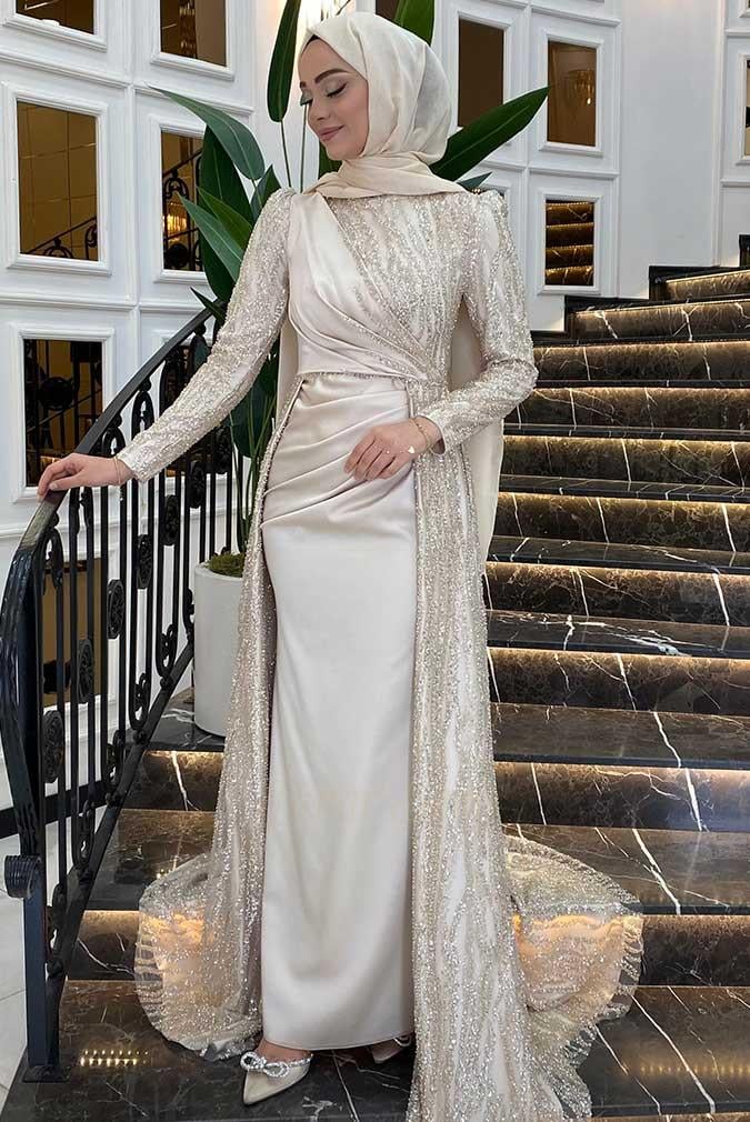 Pınar Şems Dilara Abiye Gold