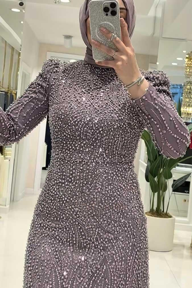 Pınar Şems Jülide Abiye Lila
