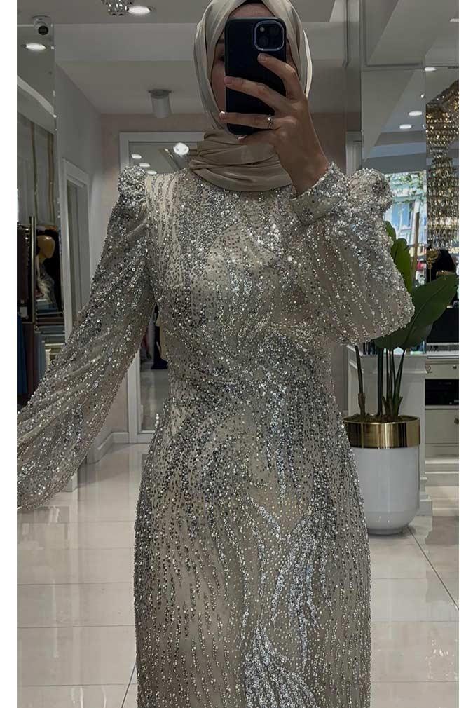 Pınar Şems Leyla Abiye Gold