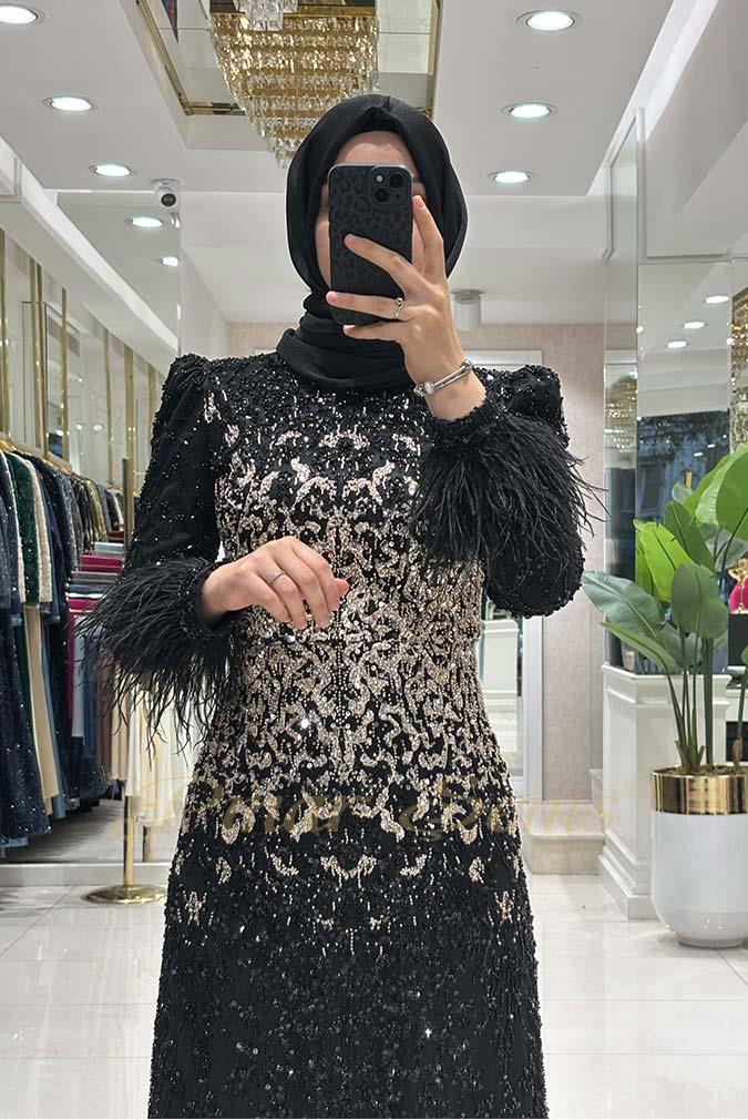 Pınar Şems Prestij Abiye Siyah