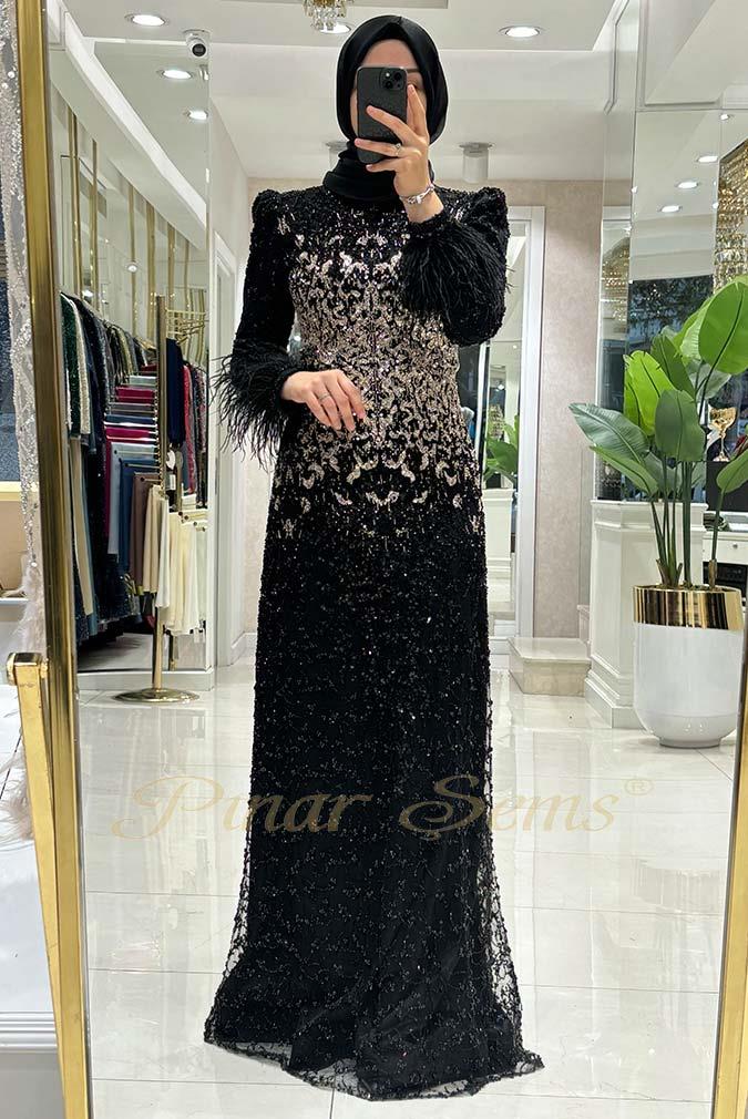 Pınar Şems Prestij Abiye Siyah