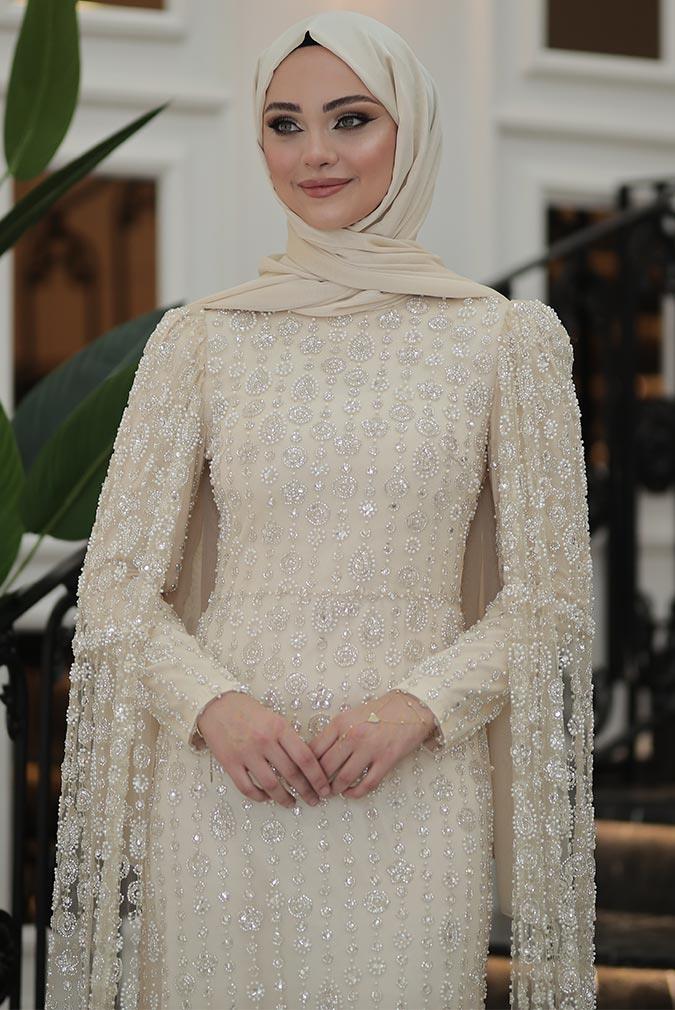 Pınar Şems Rabia Abiye Gold