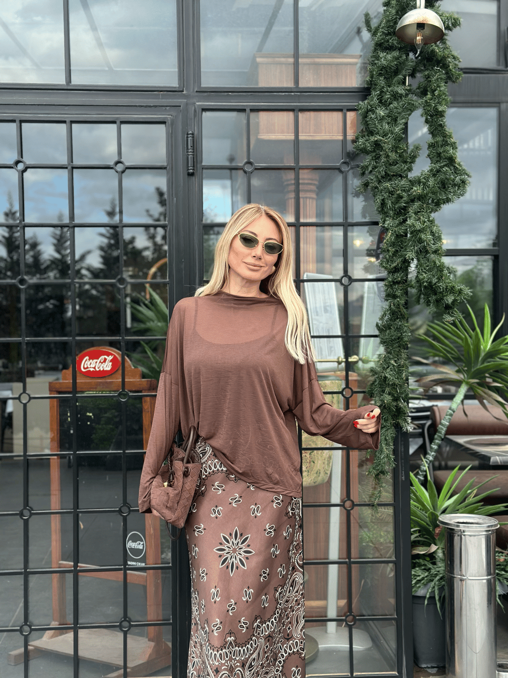 Kahve Transparan Bluz Askı0039