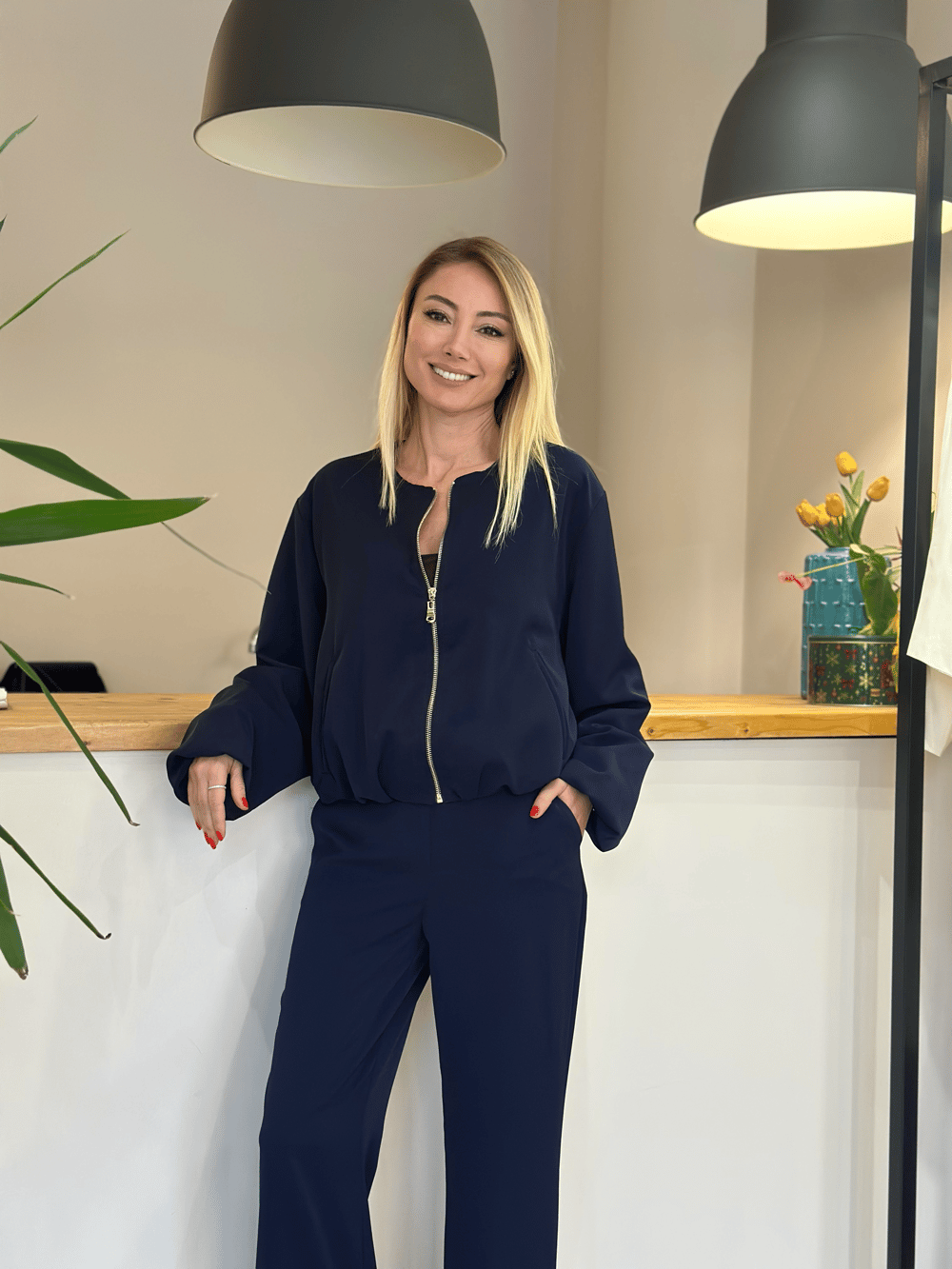 Lacivert Bomber Ceket Askı00184