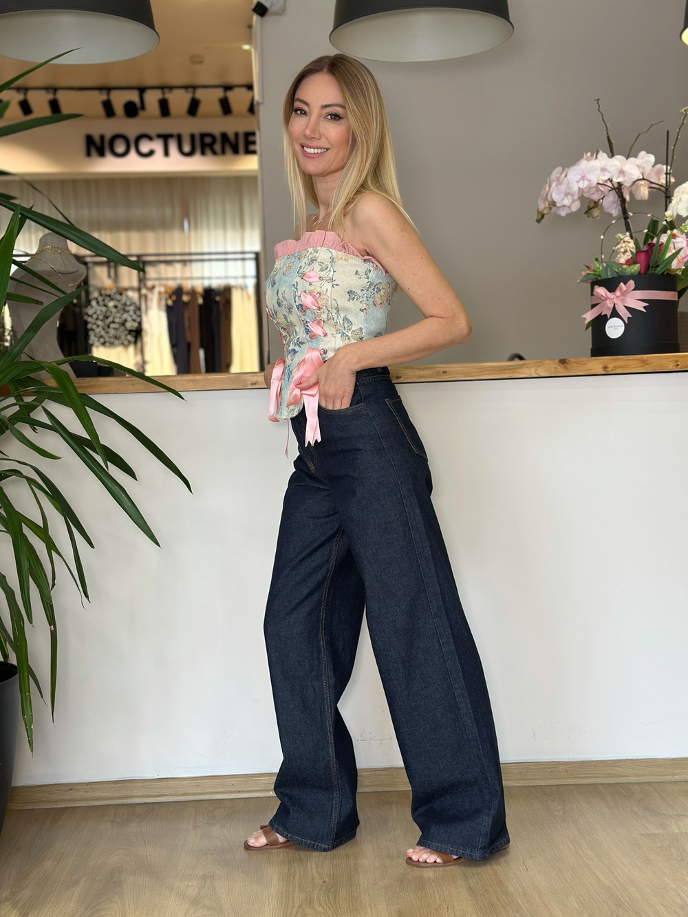 Lacivert Jean Askı00140