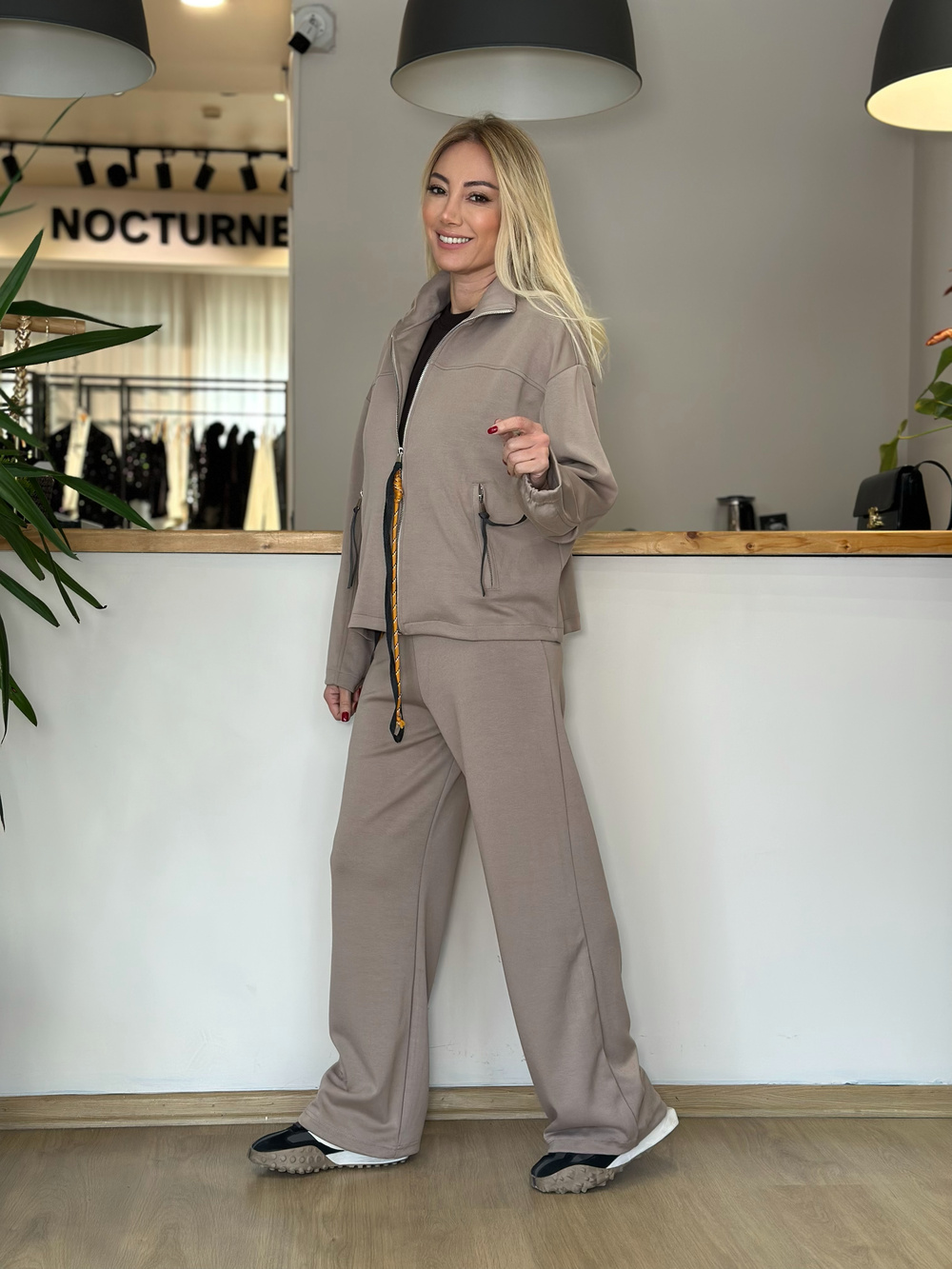 Ntw İp Detaylı Modal Takım askı00380