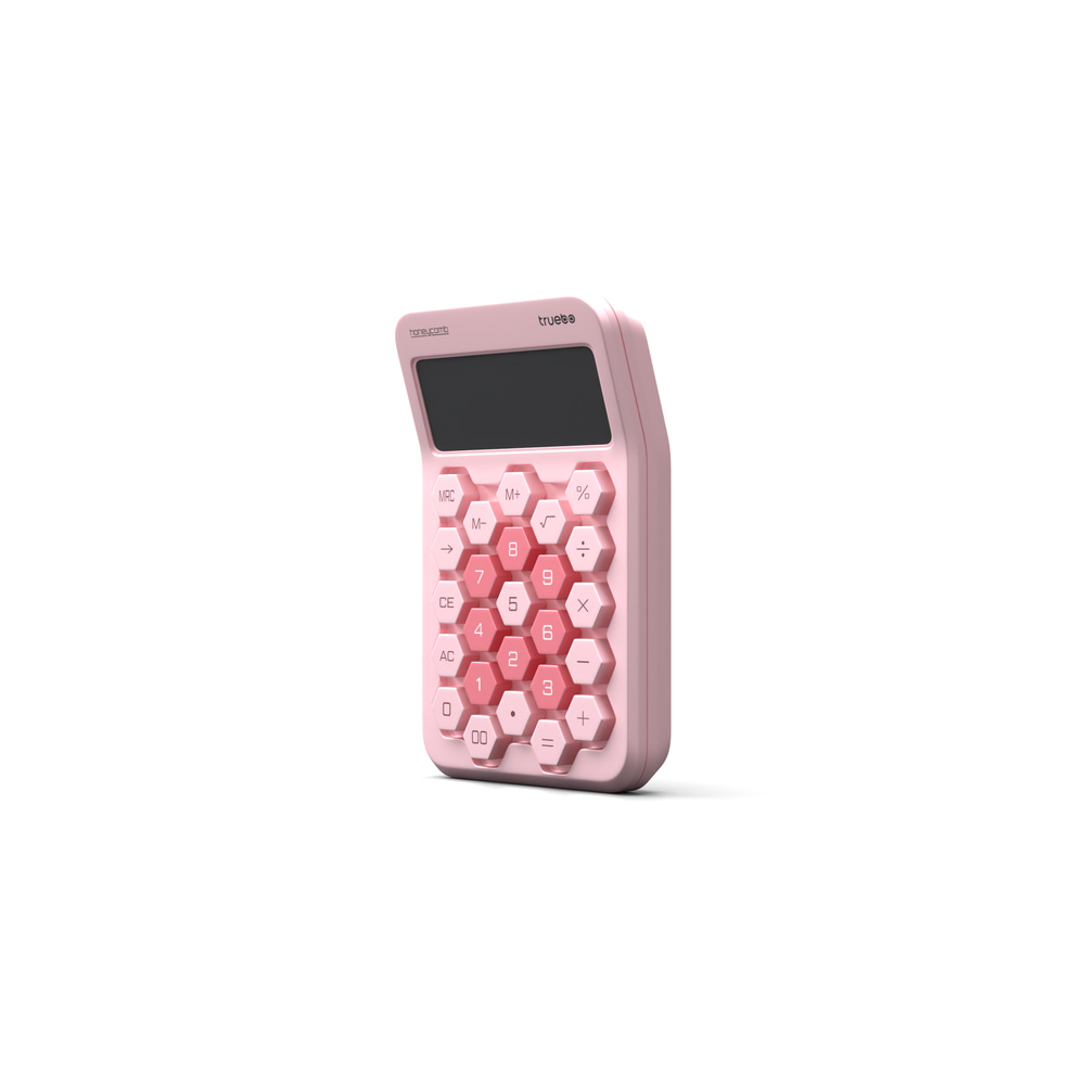 Truebo HoneyComb Pembe Renkli Hesap Makinesi