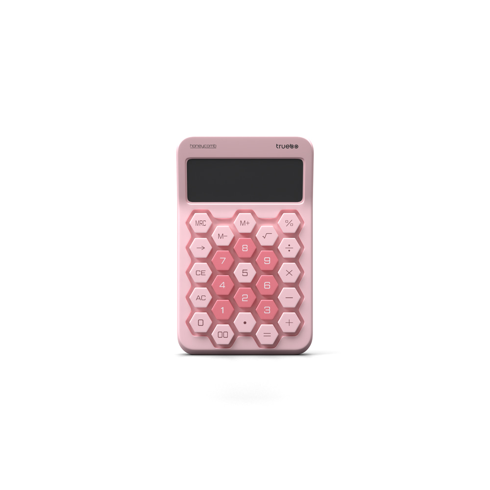 Truebo HoneyComb Pembe Renkli Hesap Makinesi