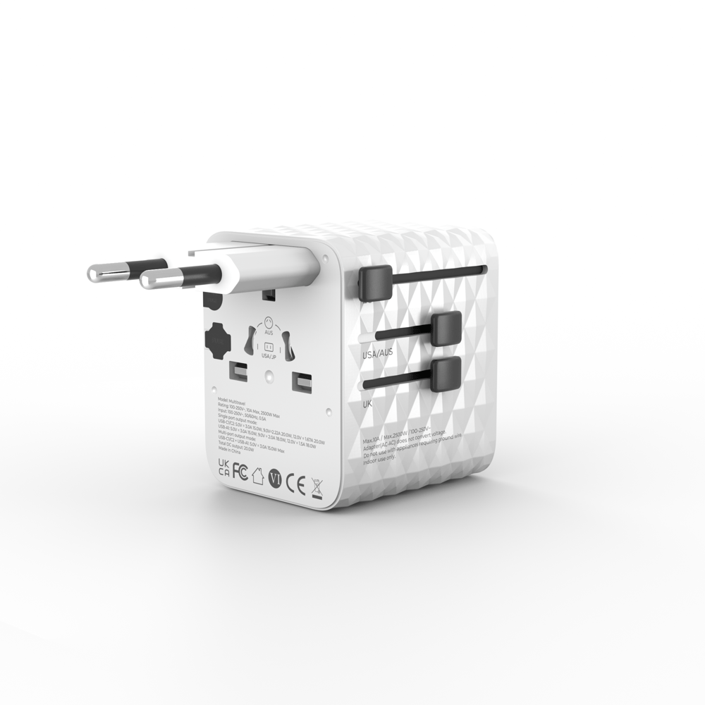 Truebo MultiTravel Travel Adapter & Charger – Evrensel Seyahat Adaptörü