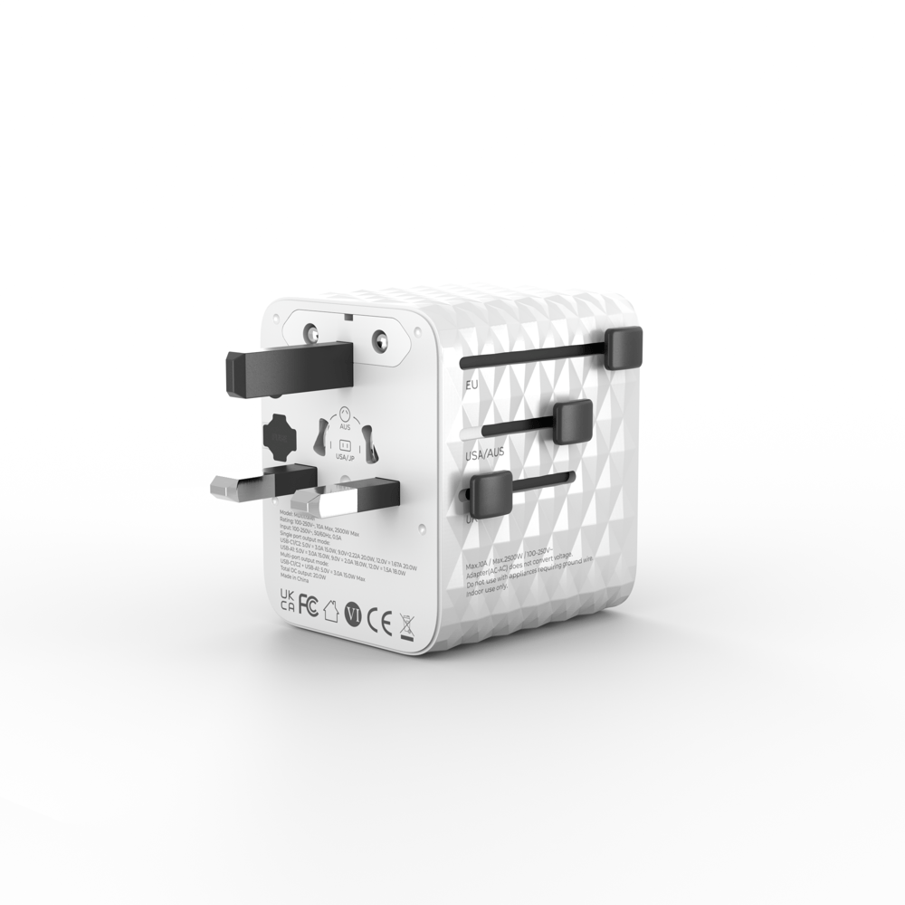 Truebo MultiTravel Travel Adapter & Charger – Evrensel Seyahat Adaptörü