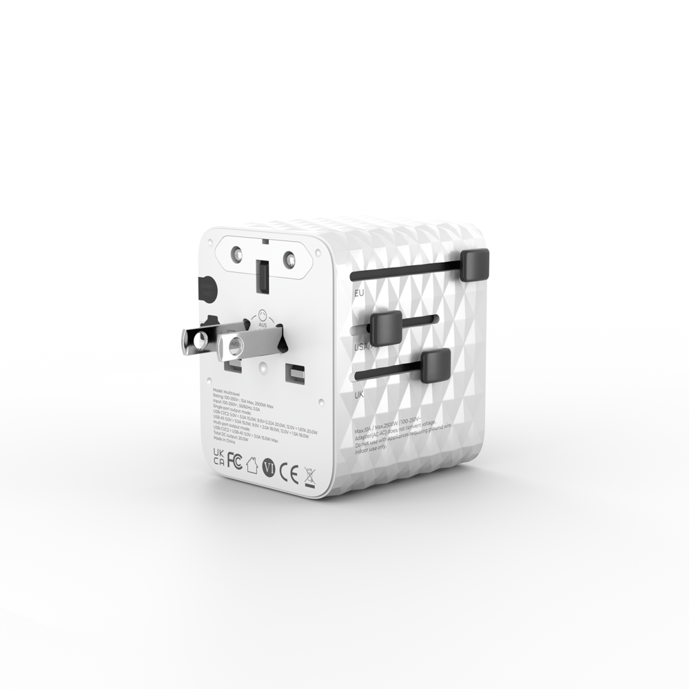 Truebo MultiTravel Travel Adapter & Charger – Evrensel Seyahat Adaptörü