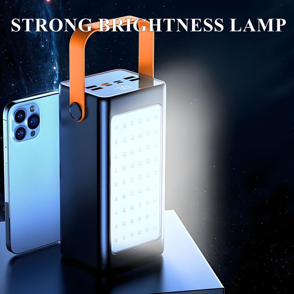 70.000mAh 22.5W Hızlı Şarjlı, 4 USB Çıkışlı, LCD Ekranlı Powerbank 