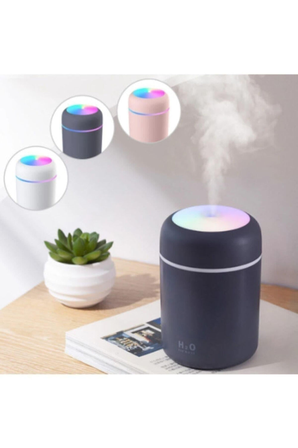 Hava Oda Araç Nemlendirici Buhar Makinesi Sessiz Taşınabilir USB Uyumlu Ortam Araç için Nem Desteği
