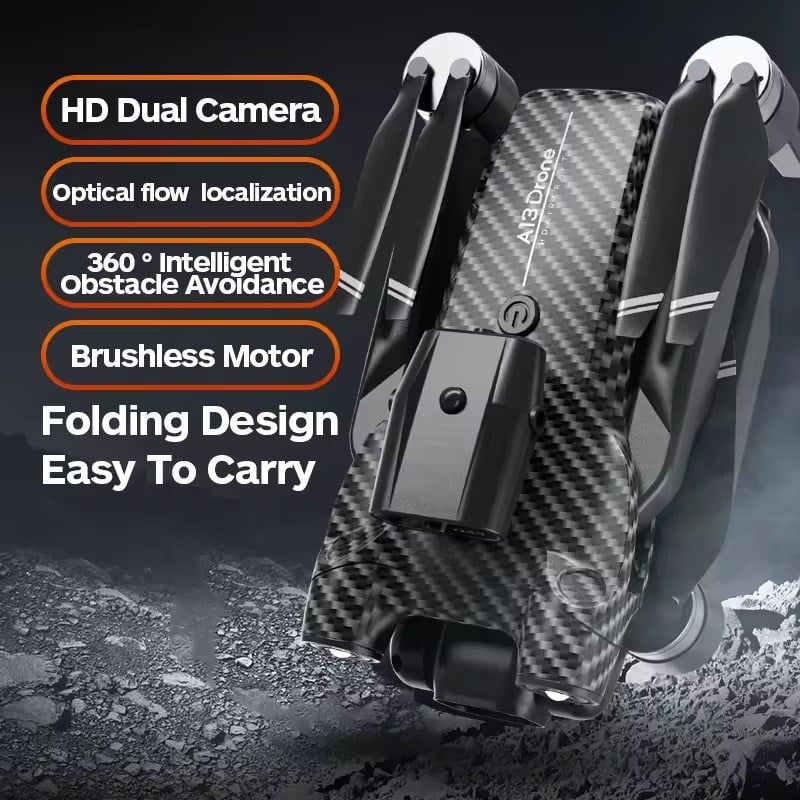 Drone Katlanabilir HD Kameralı Yükseklik Korumalı 360° Dönüş Özellikli  A13 Drone
