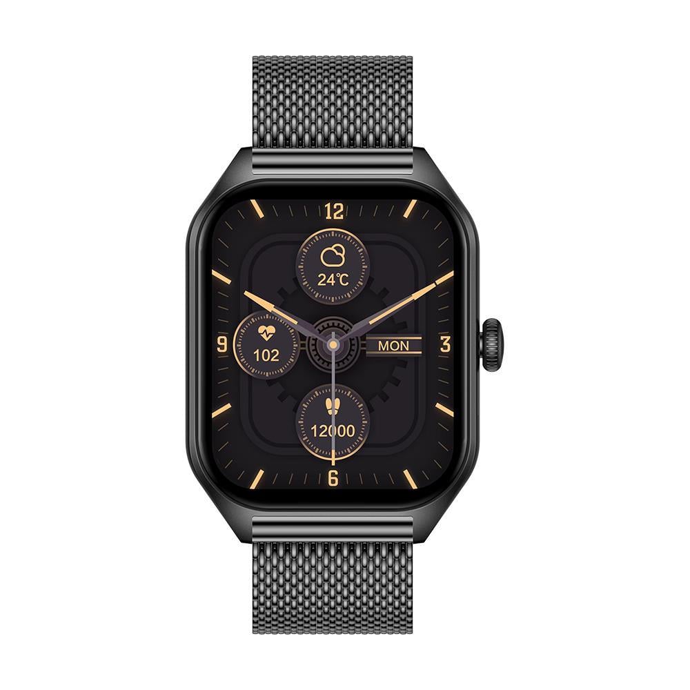 Akıllı Saat Classic Black 42mm - Çoklu Fonksiyonlu Kare Tasarım