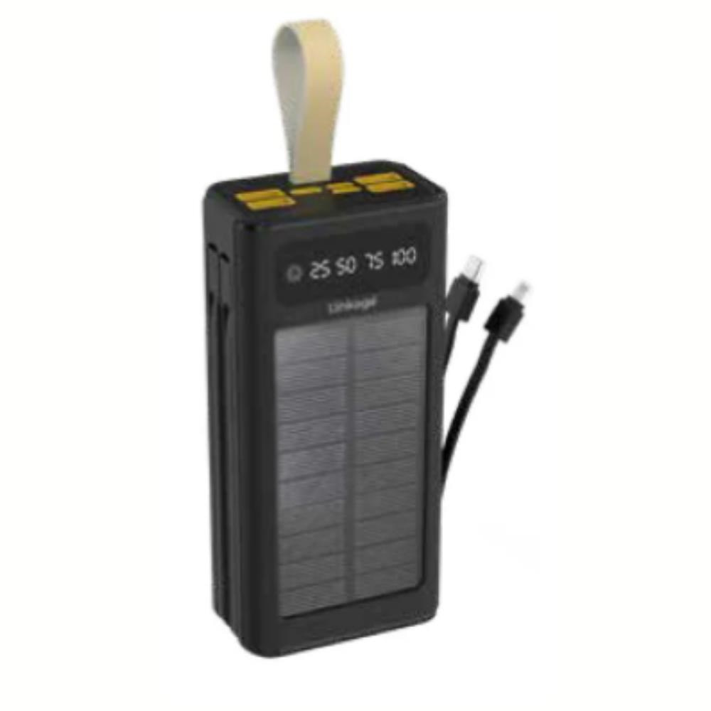 Powerbank 30,000 mAh Dijital Ekranlı Hızlı Şarj Dahili Kablolu Taşınabilir Şarj Cihazı