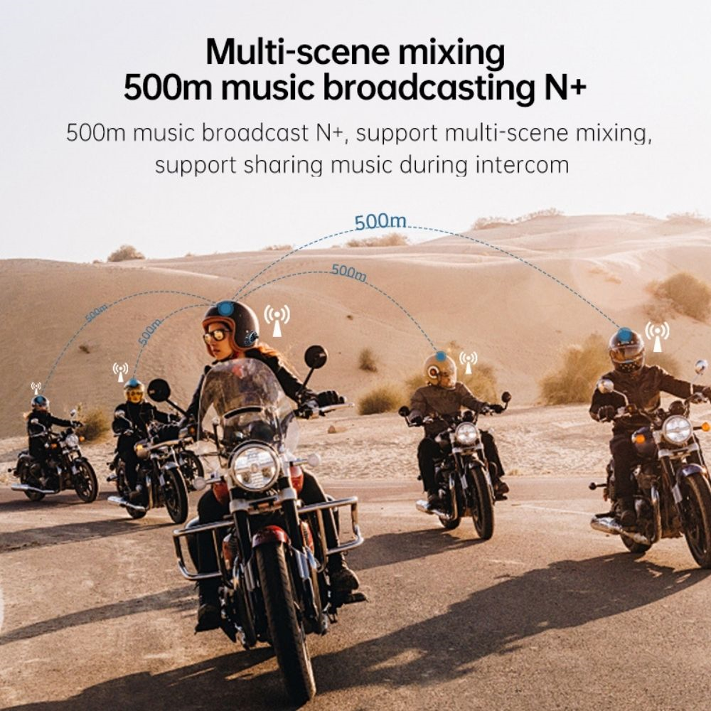 1080P Kameralı Motosiklet Bluetooth Intercom Kask Kulaklığı