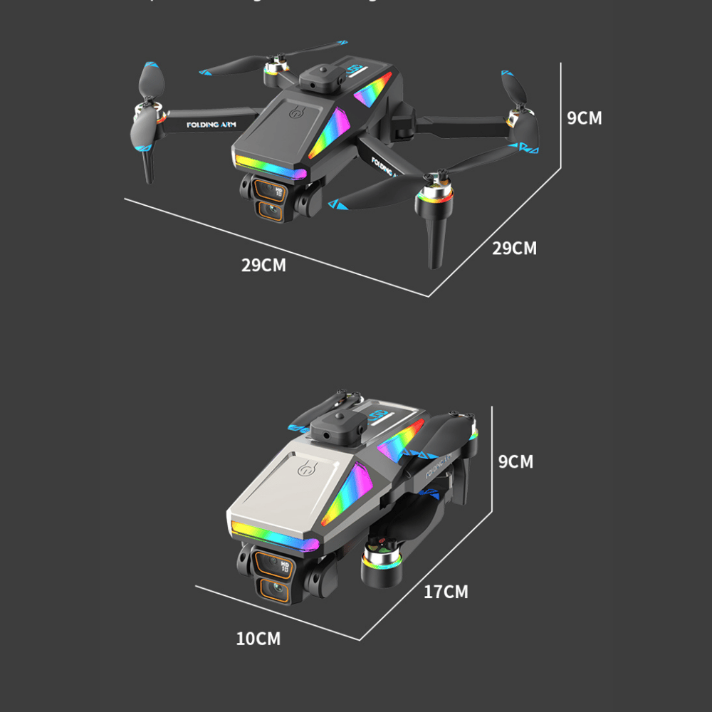 S5 Pro Akıllı Drone Katlanabilir ve 4K HD Kameralı Çift Lensli Yüksek Hızlı Çocuklar İçin uygun Drone
