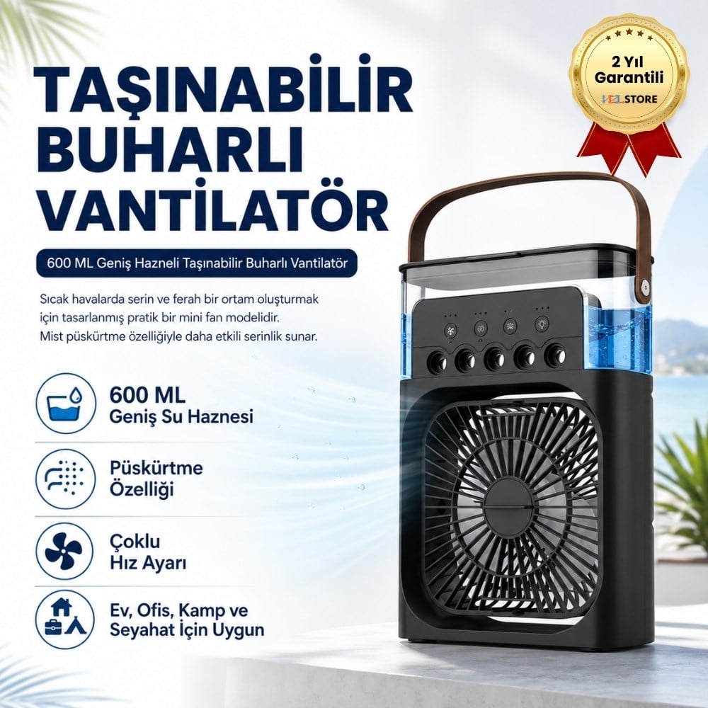 Taşınabilir Buharlı Vantilatör