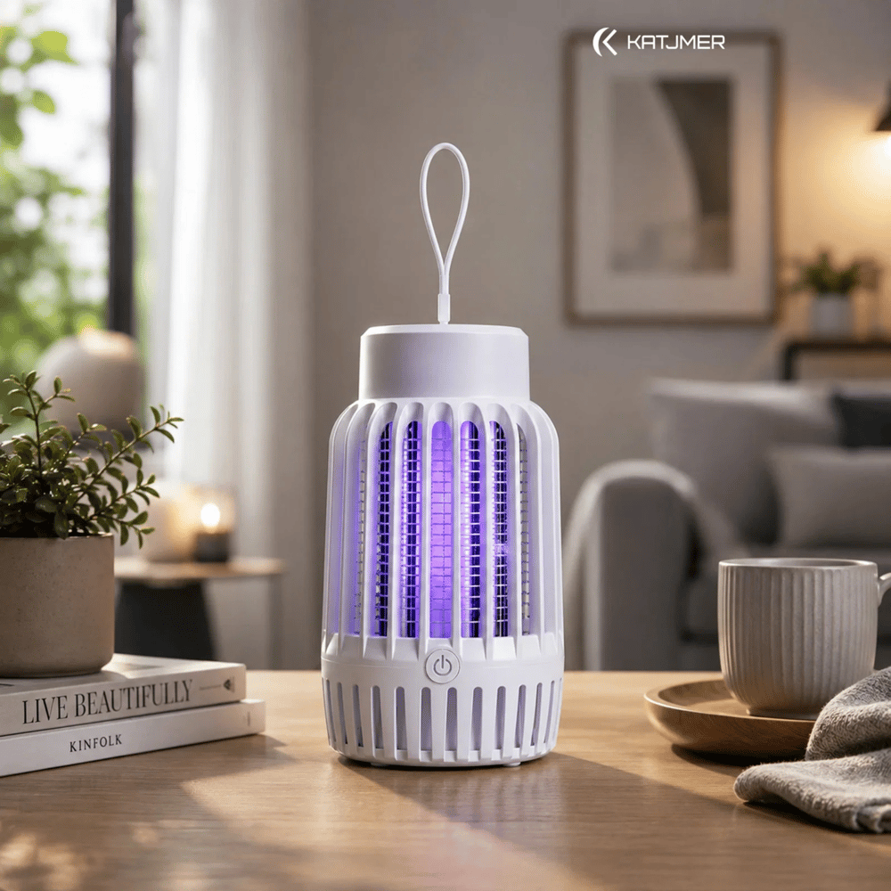 USB Şarjlı UV Işıklı Taşınabilir Sinek Öldürücü