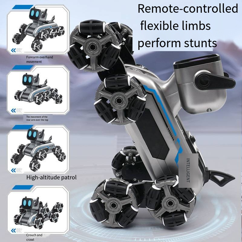 Uzaktan Kumandalı Akıllı, Eğitici Sesli Işıklı Akrobat Robot Köpek 