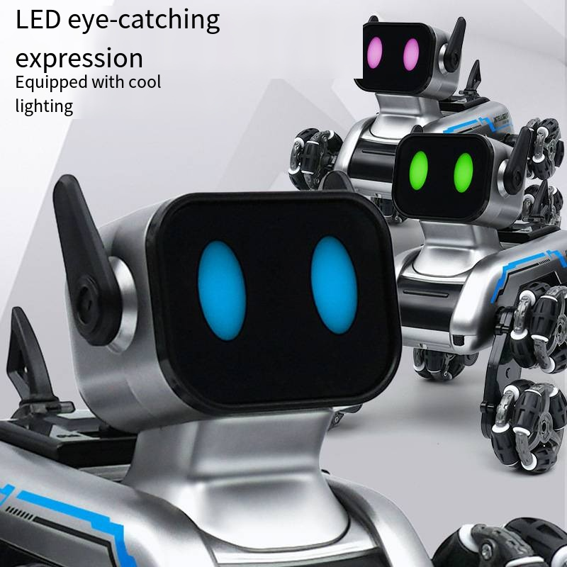 Uzaktan Kumandalı Akıllı, Eğitici Sesli Işıklı Akrobat Robot Köpek 
