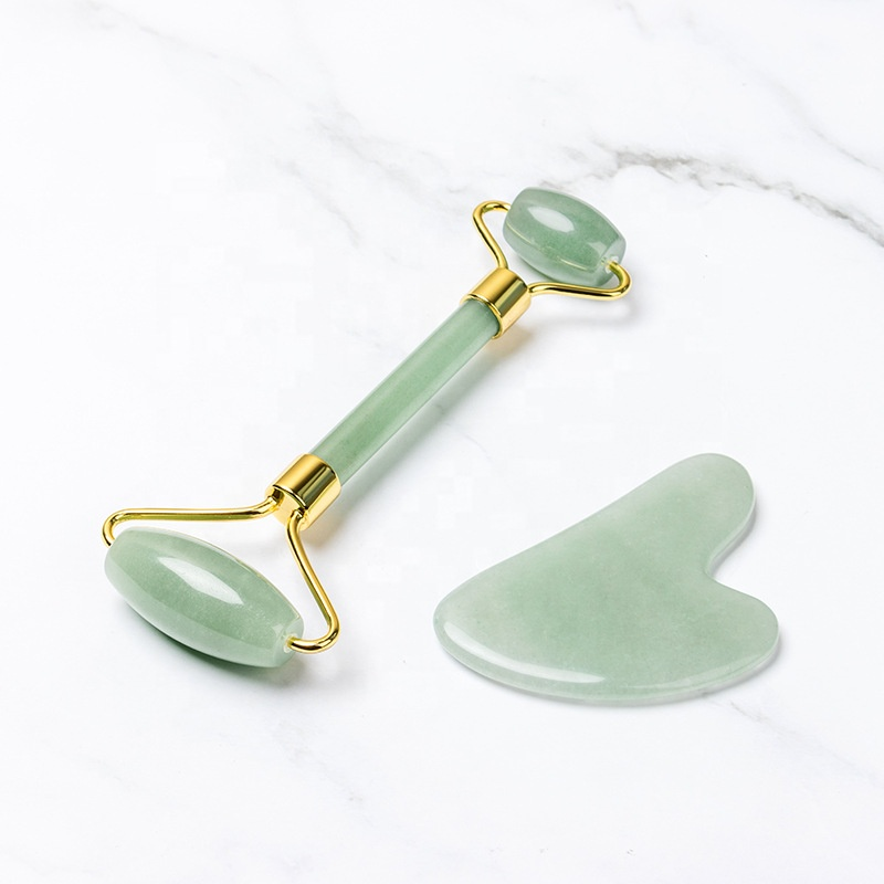 Yeşil Kuvars Yüz Roller ve Gua Sha Seti