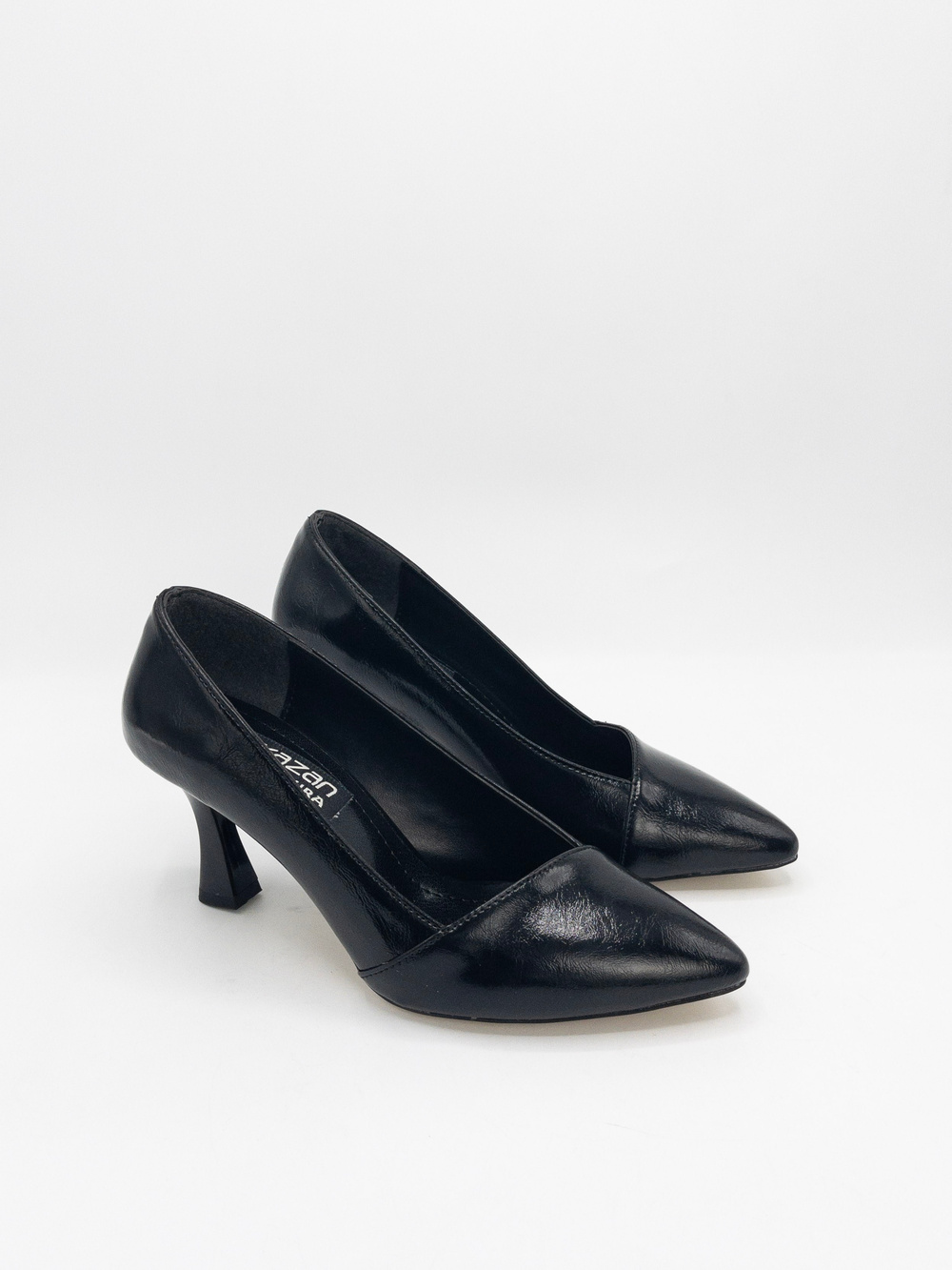 Fayrena Stiletto Vegan Deri Siyah