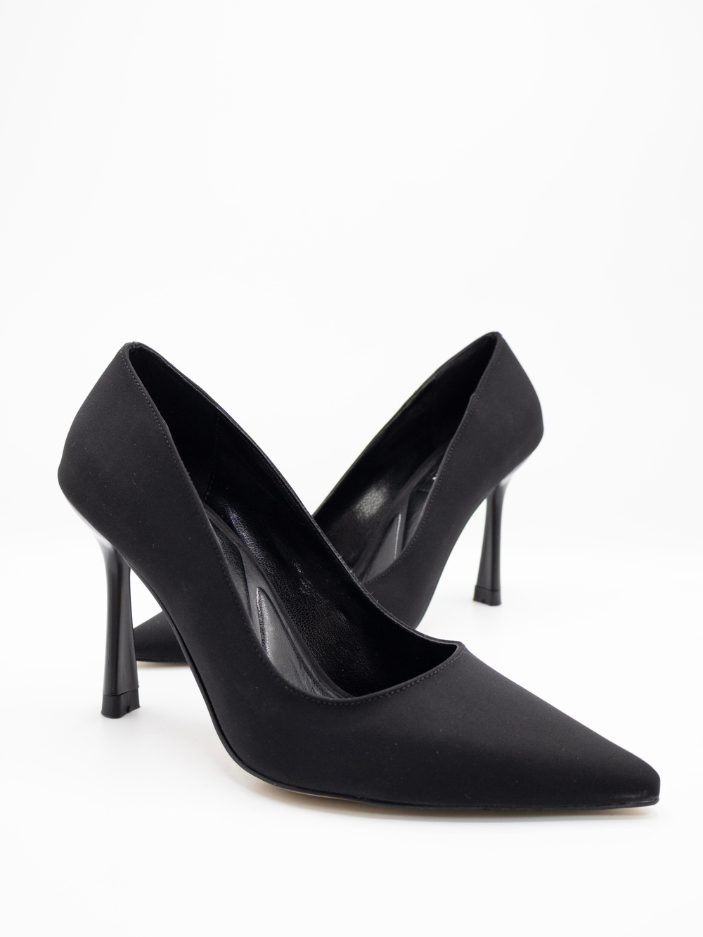 Pamela Saten Stiletto Siyah