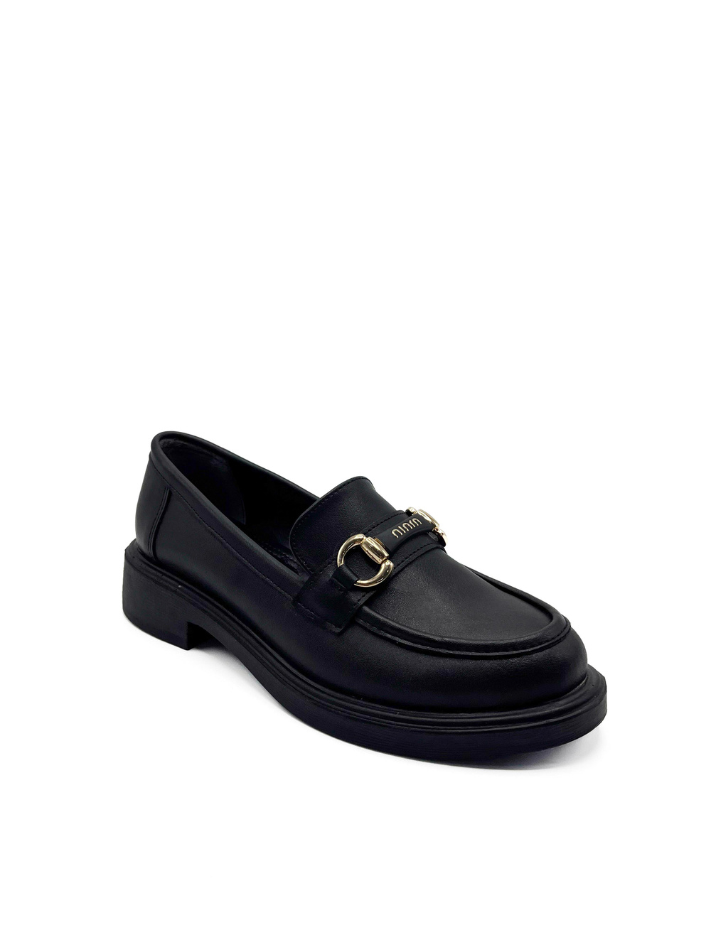 Texa Loafer Miu Detaylı Siyah