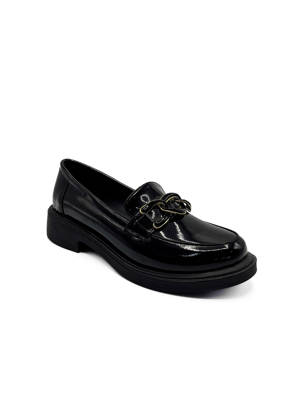 Zeli Loafer Halka Detaylı Rugan Siyah