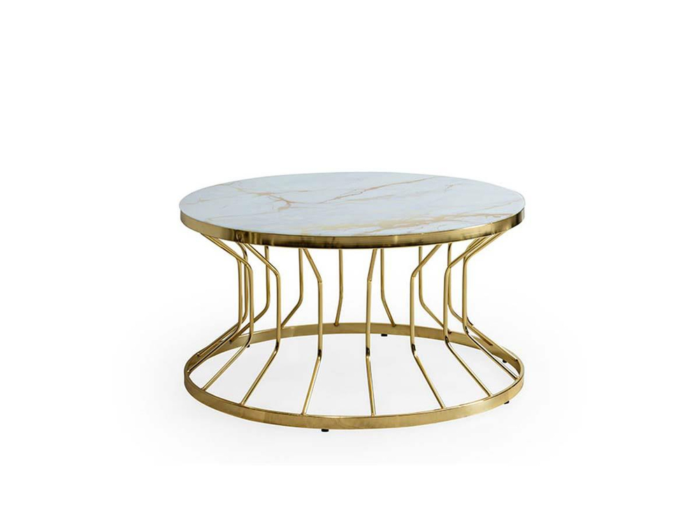 Nisan Sehpa-Bufalo Gold Metal Orta Sehpa