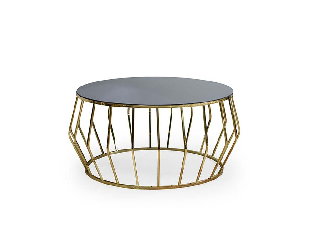 Nisan Sehpa-Elmas Gold Metal Orta Sehpa