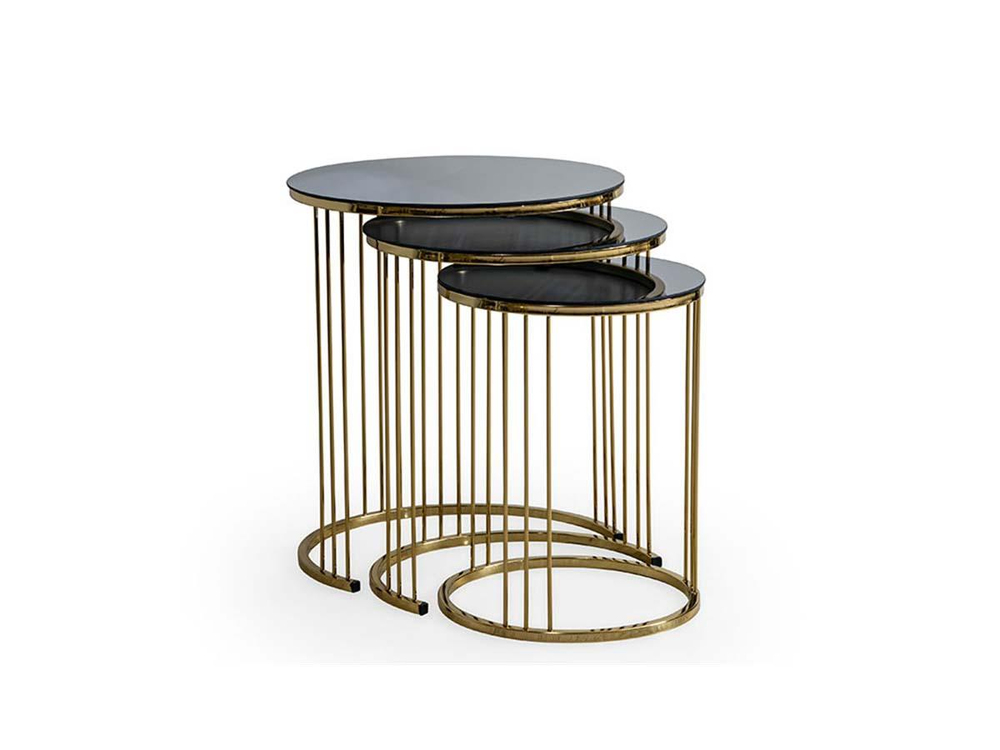 Nisan Sehpa-Gezegen Gold Metal Zigon Sehpa