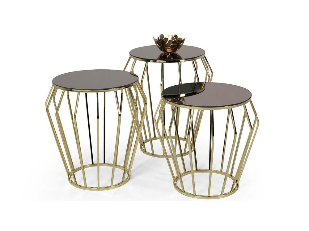 Nisan Sehpa-Paris Gold Metal Zigon Sehpa
