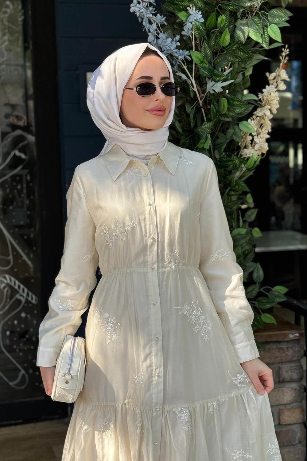 Ceremony PUL PAYET İŞLEMELİ İNCİ ELBİSE