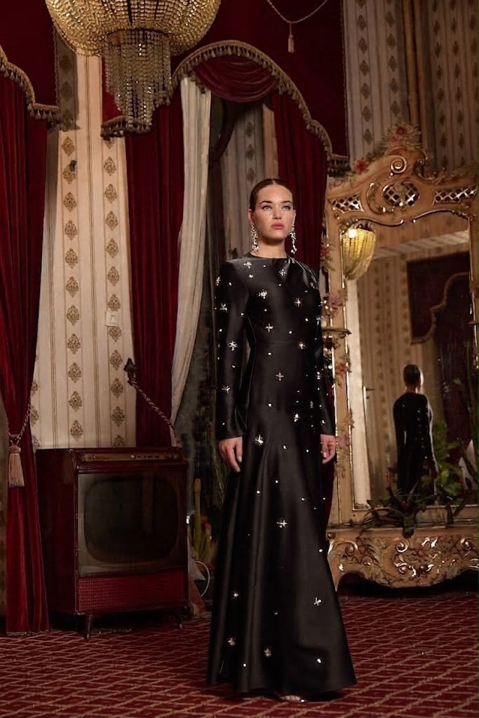JAMİLA SARAH KREP ELİNA  DRESS ABİYE ELBİSE