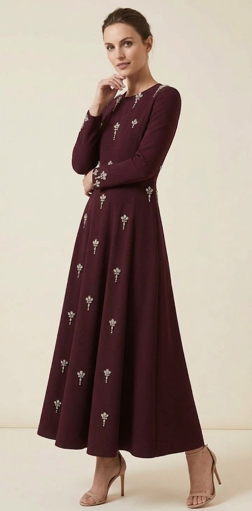 JAMİLA SARAH KREP KARMEN DRESS ABİYE ELBİSE